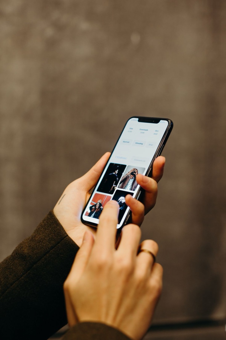 Person scrolling short videos on their phone